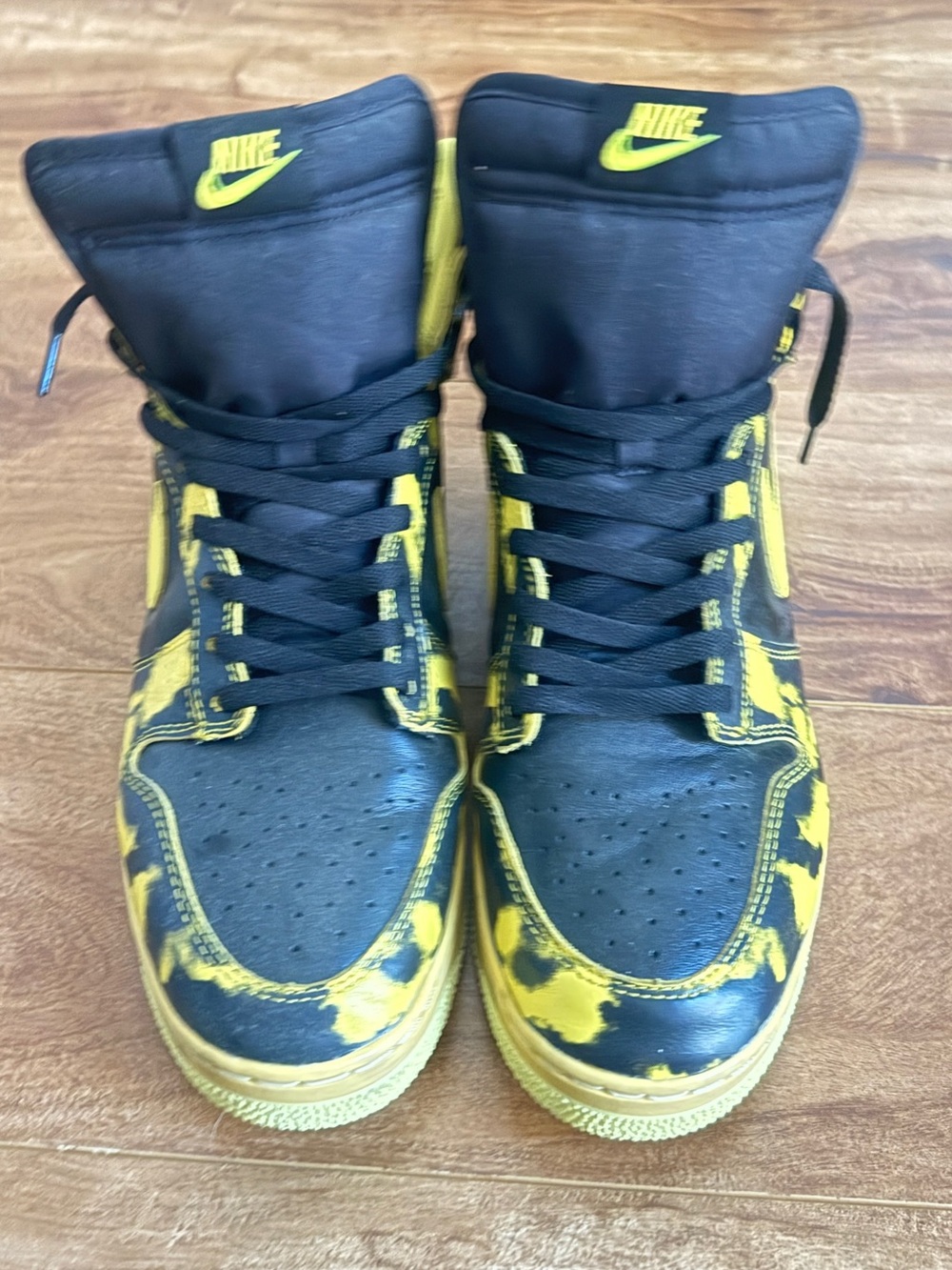 Nike Dunk High 1985 SP Yellow Acid Wash DD9404-001 Men’s Size 12